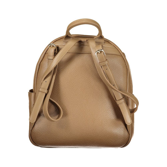 Mario Valentino Brown Polyethylene Backpack