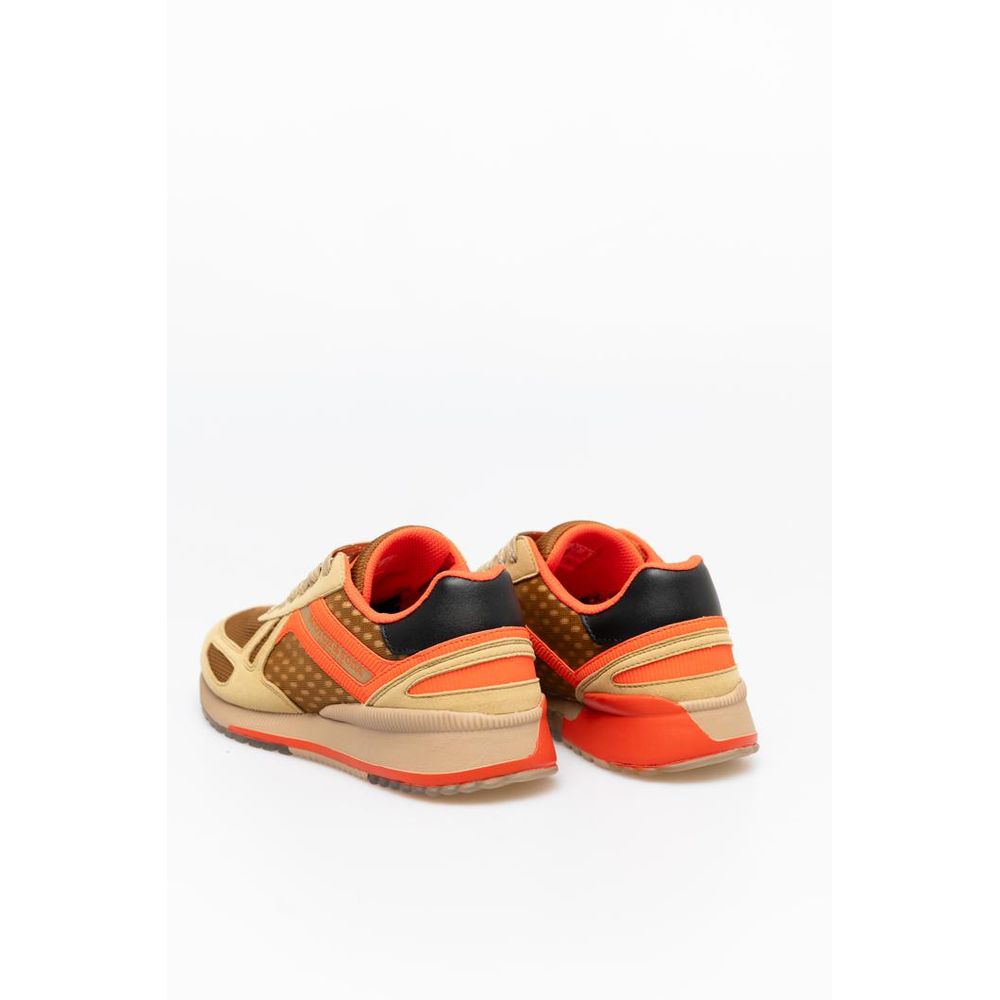Scotch & Soda Beige Leather Sneakers
