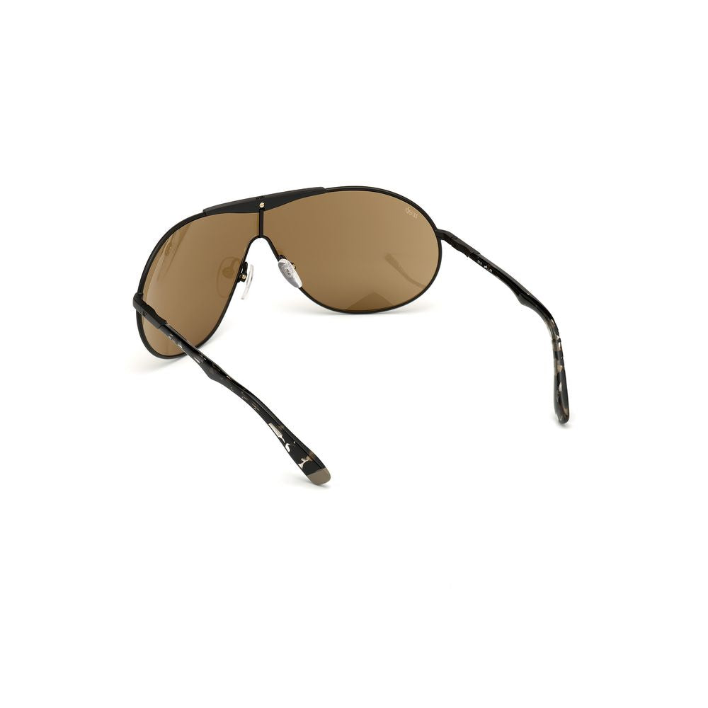 WEB EYEWEAR Black Metal Sunglasses