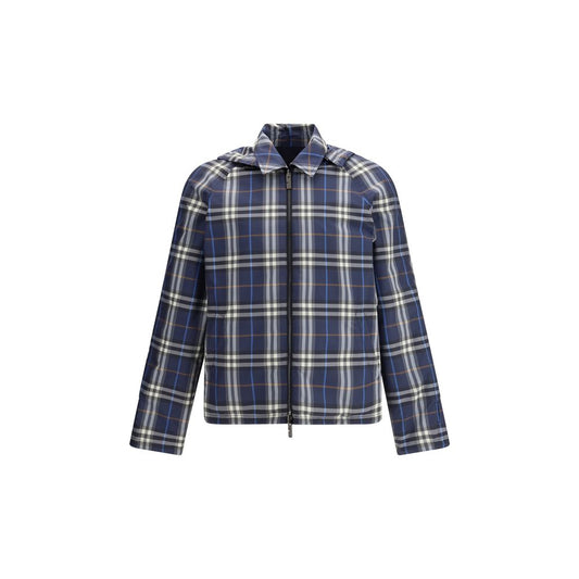 Burberry Blue Polyester Rain Coat