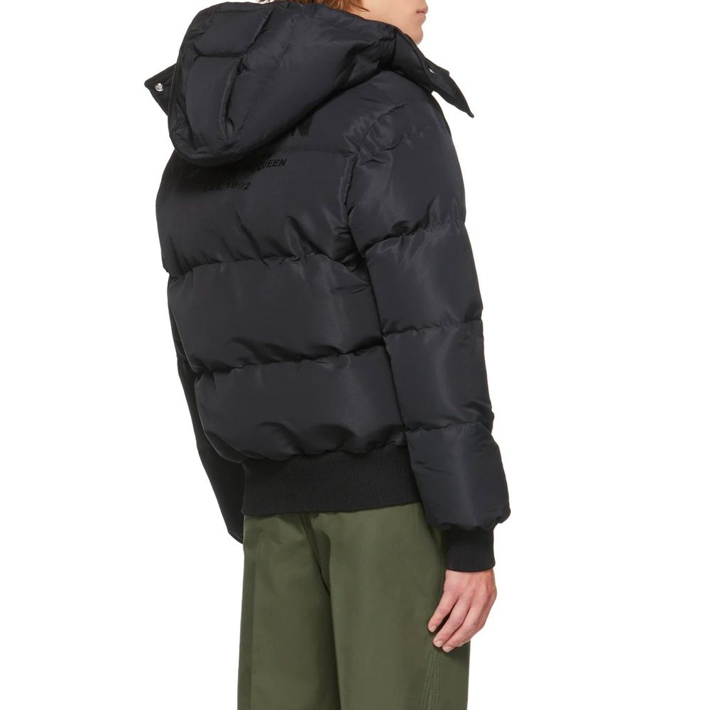 Alexander McQueen Black Polyamide Bomber