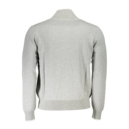 North Sails Grigio Organic Cotton Men Cardigan