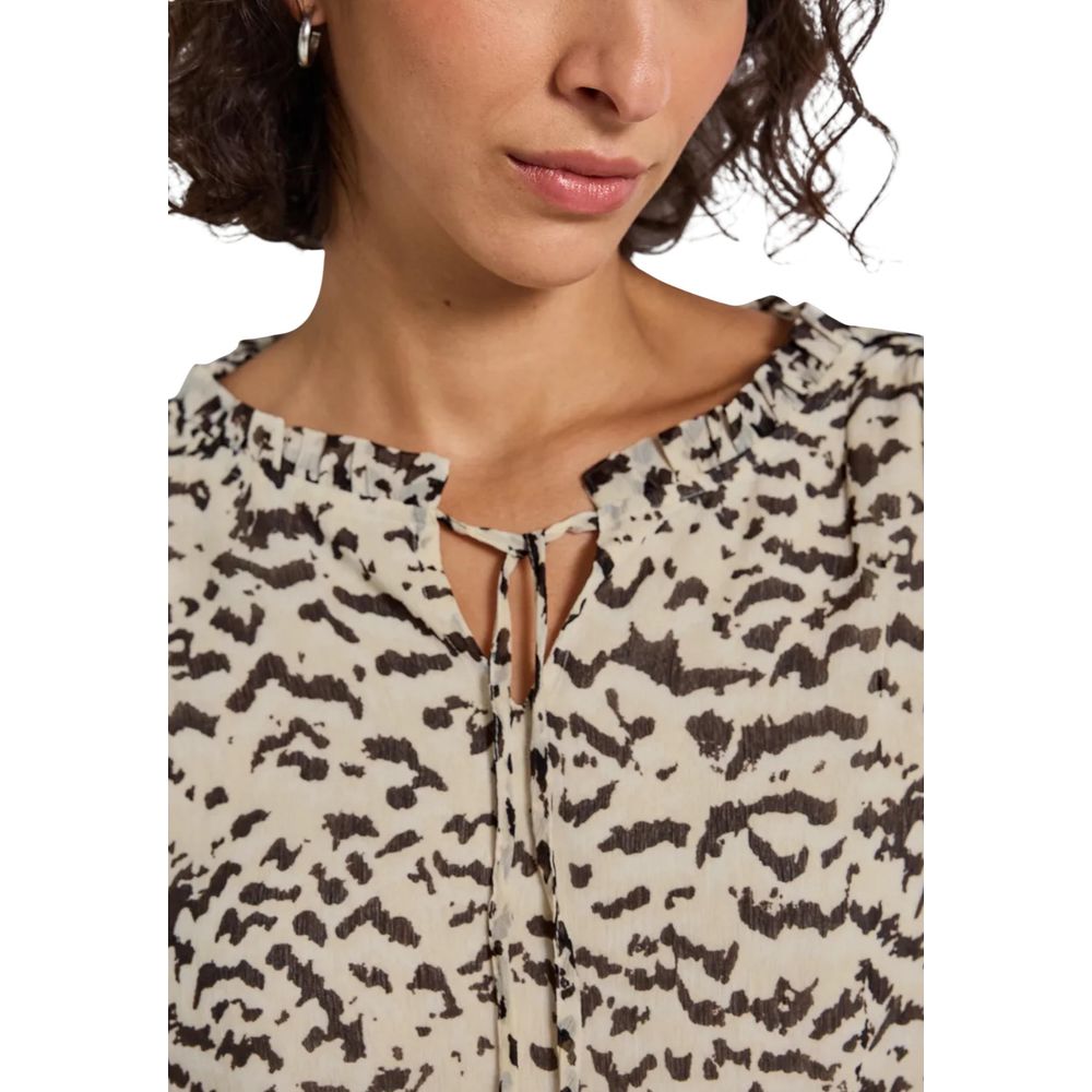 Street One Beige Polyester Blouse