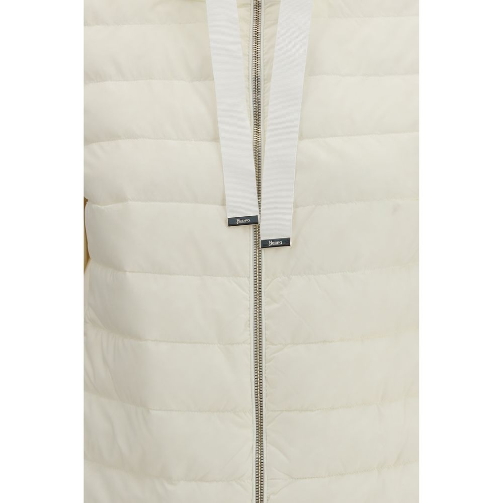 Herno Beige Polyamide Biker Jacket