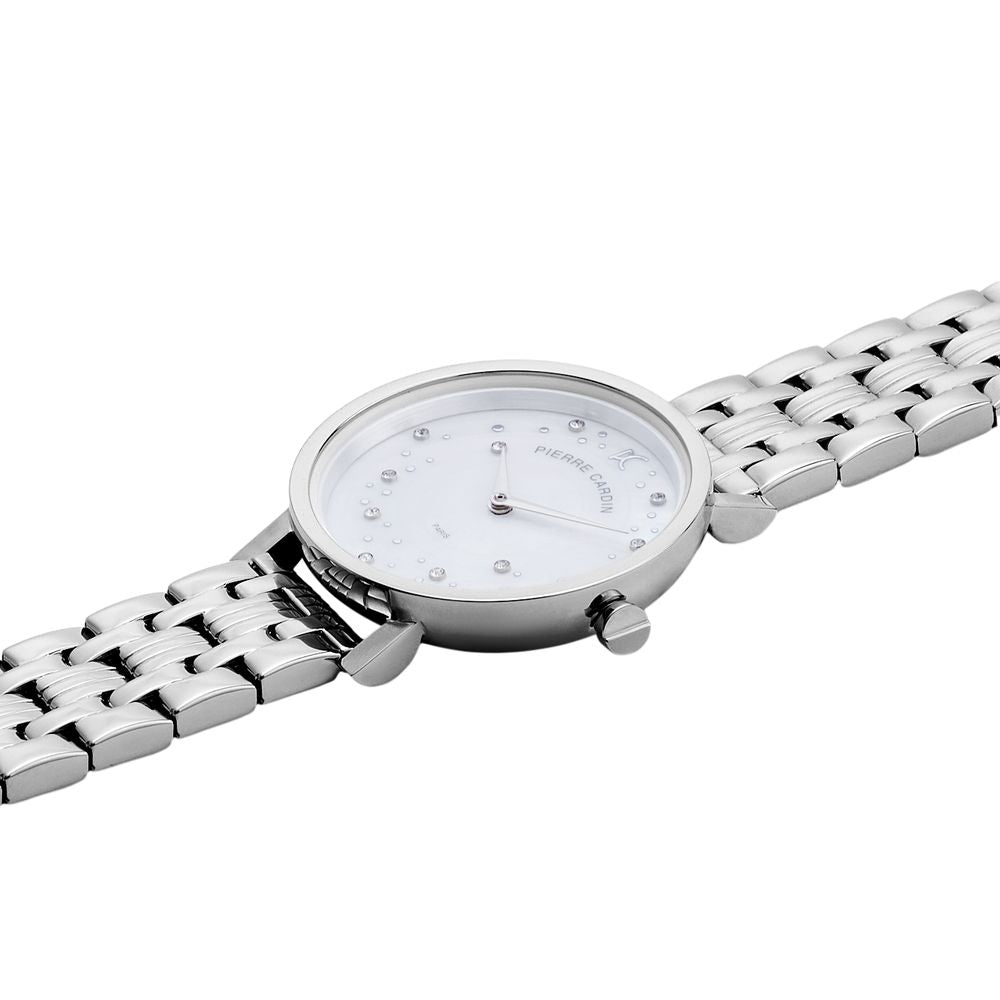 Pierre Cardin Gray Stainless Steel Dress Watch