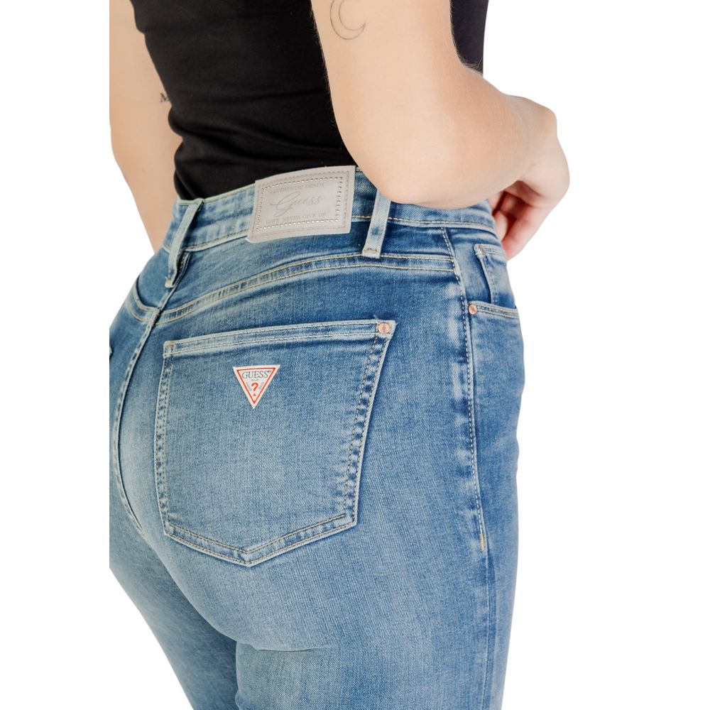 Guess Blue Cotton Bootcut Jeans