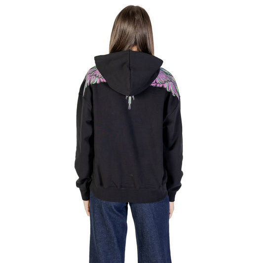 County of Milan Black Cotton Hoodie