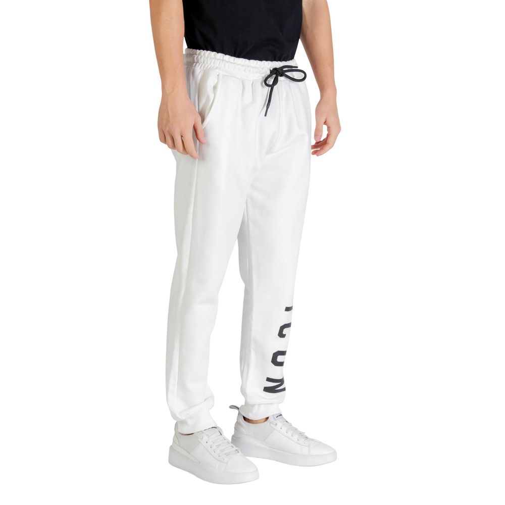 Icon White Cotton Joggers (Workout Pants)