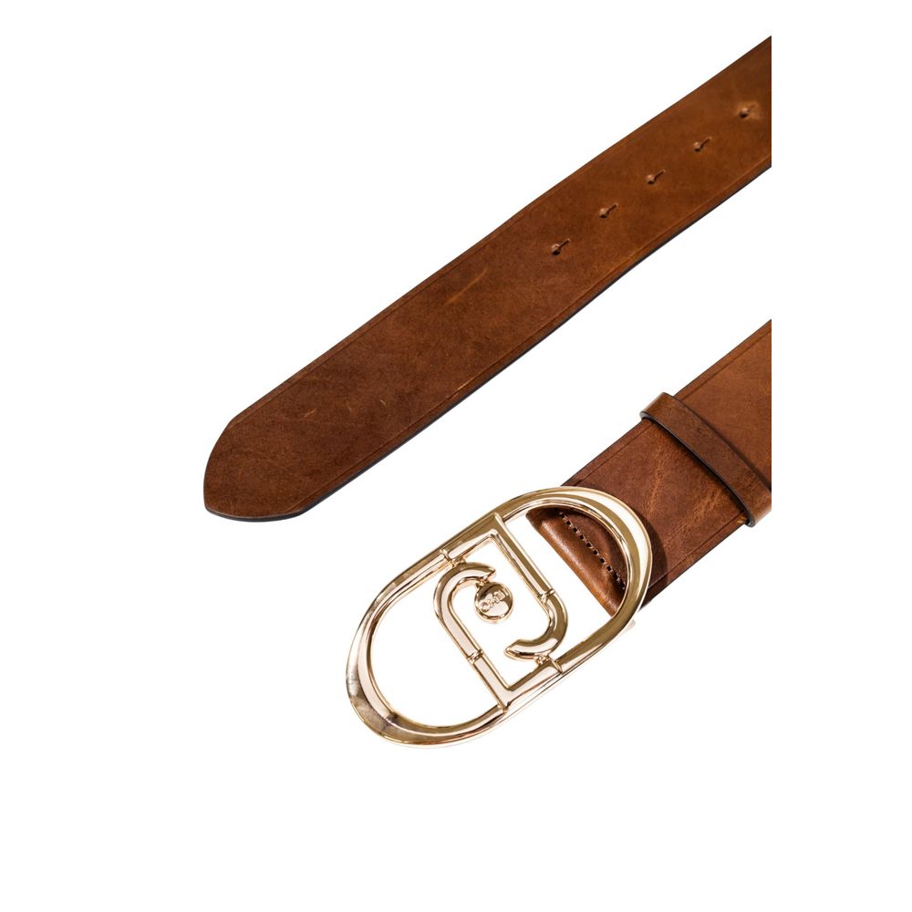 Liu Jo Brown Leather High-Waist Belt