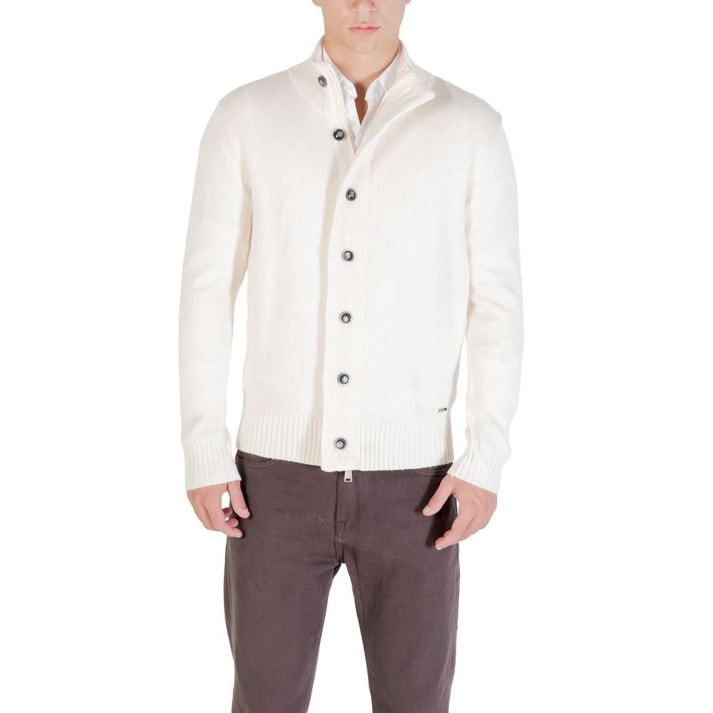 Gianni Lupo Cream Marabou Sweatshirt