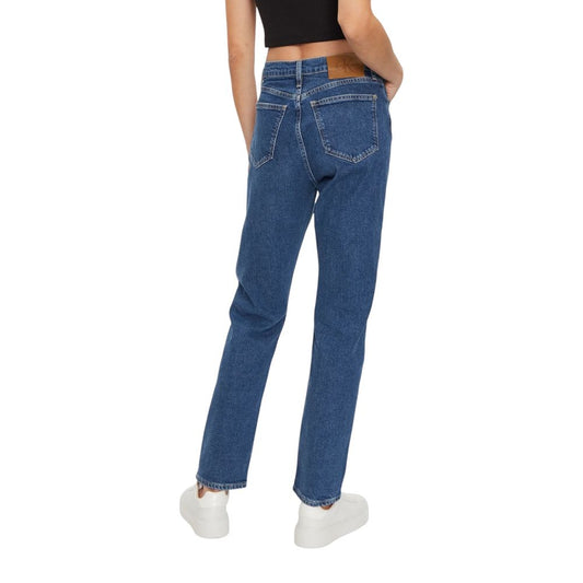 Calvin Klein Jeans Blue Cotton Skinny Jeans