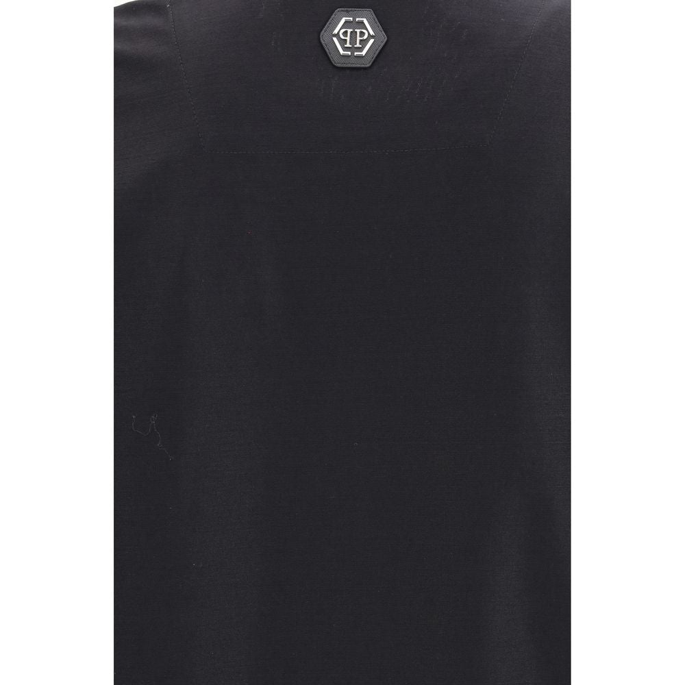Philipp Plein Black Cotton T-Shirt