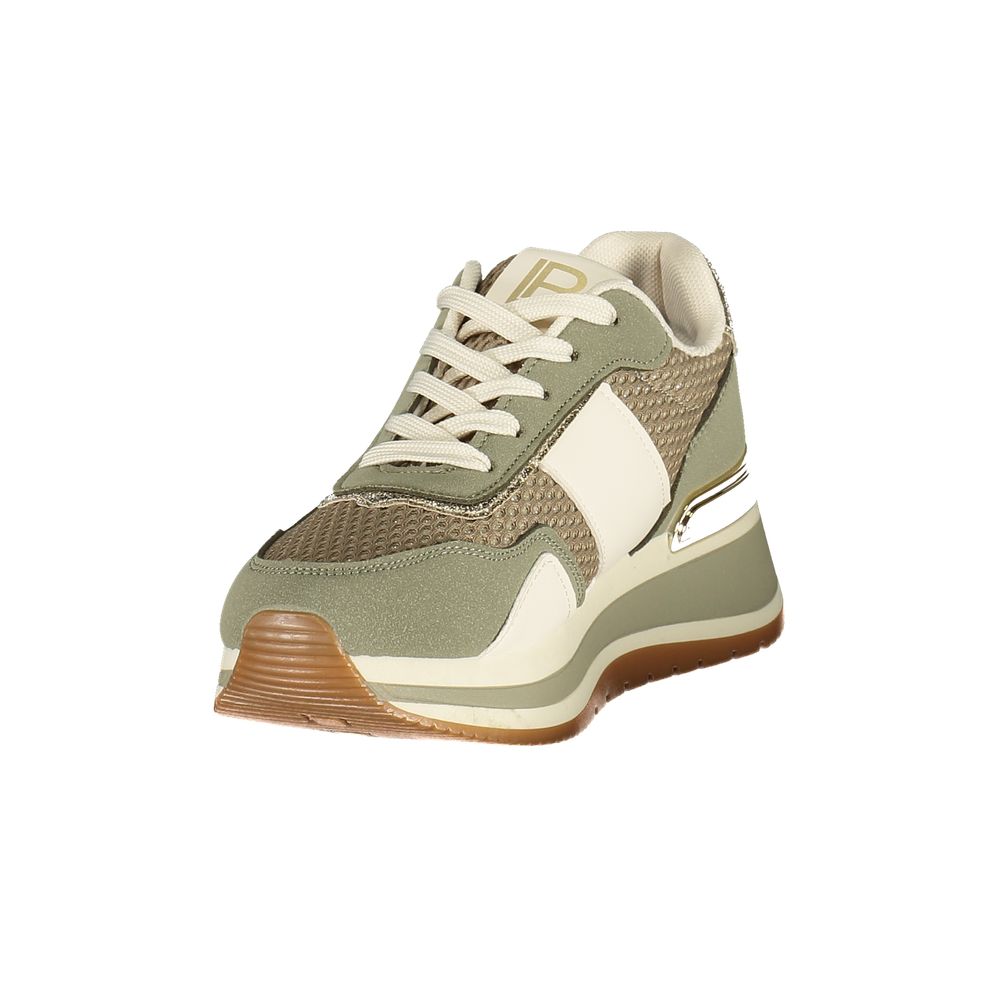 Laura Biagiotti Green Polyester Athletic Sneakers