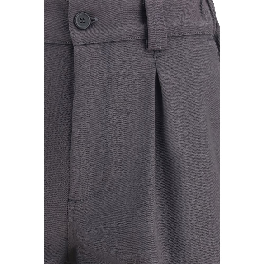 GR10K Gray Cotton Bermuda Shorts