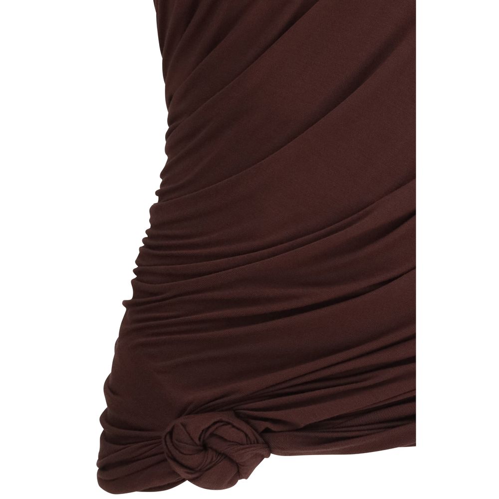 Magda Butrym Brown Cotton T-Shirt