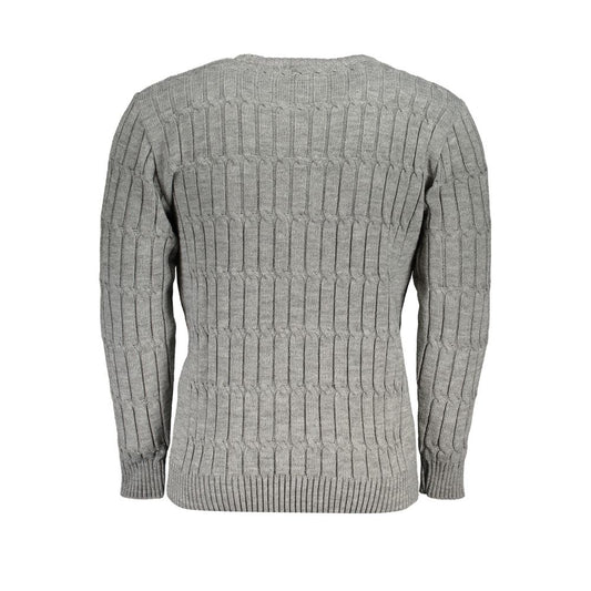 U.S. Grand Grigio Acrylic Men Sweater