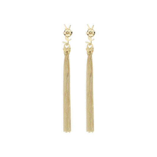 Saint Laurent Gold Brass Earrings