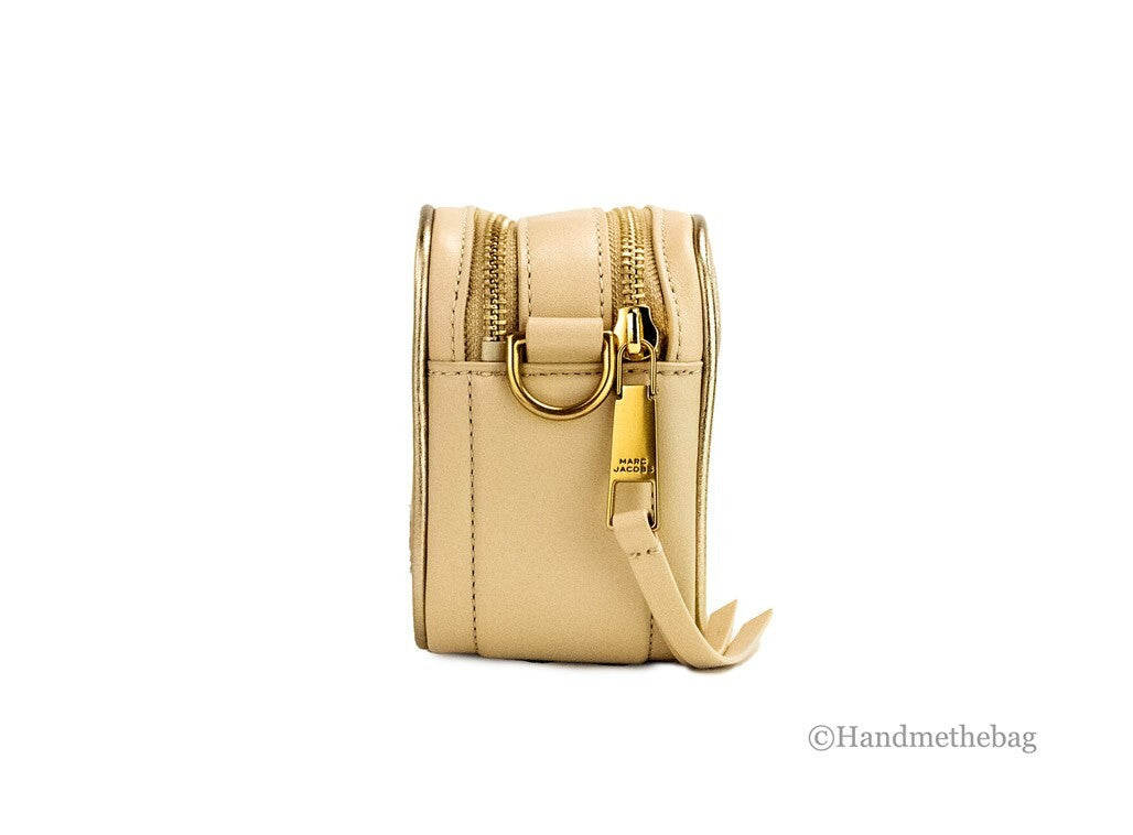 Marc Jacobs The Moto Shot 21 Curds Leather Camera Crossbody Purse Bag