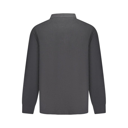 North Sails Black Cotton Men Polo Shirt