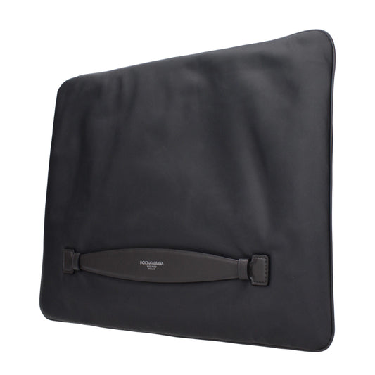 Dolce & Gabbana Gray Fabric Clutch Bag