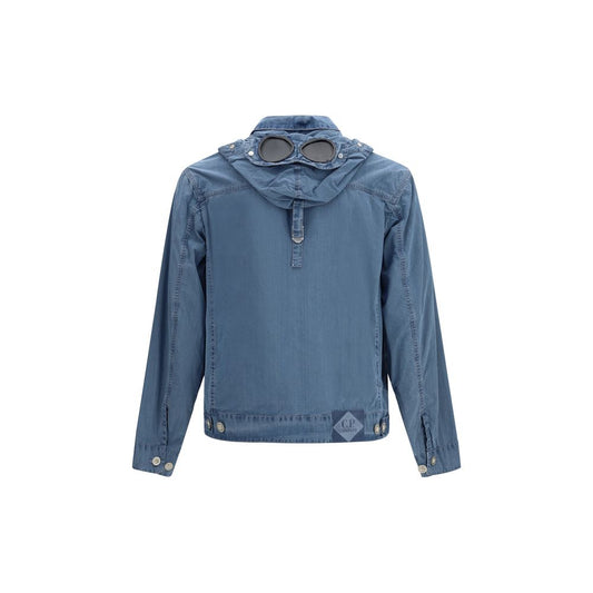 C.P. Company Blue Cotton Full-Length Jacket