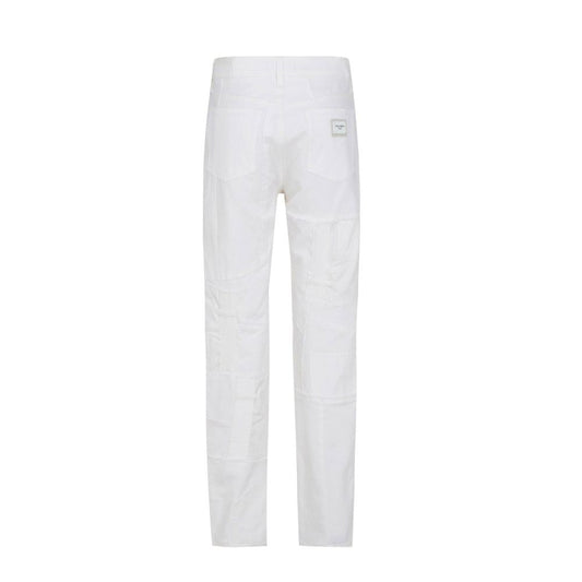 Dolce & Gabbana White Cotton Cargo Pants