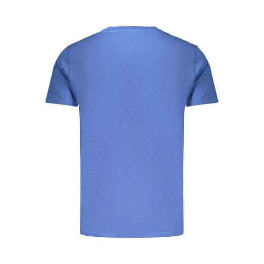 Rifle Blue Cotton Mens T-Shirt