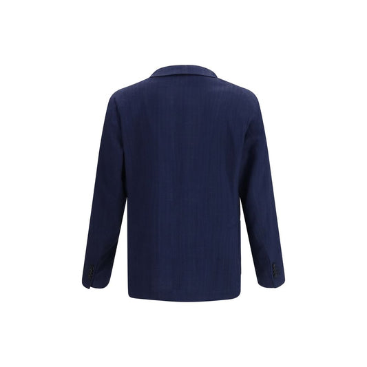 Tagliatore Blue Wool Oves Aries Blazer