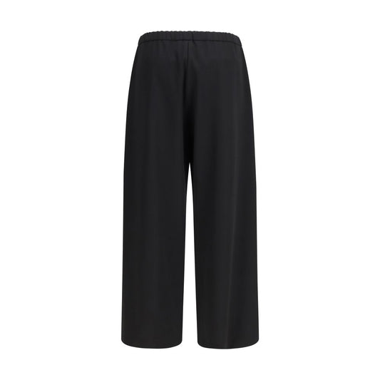 'S Max Mara Black Wool Oves Aries Flared Pants