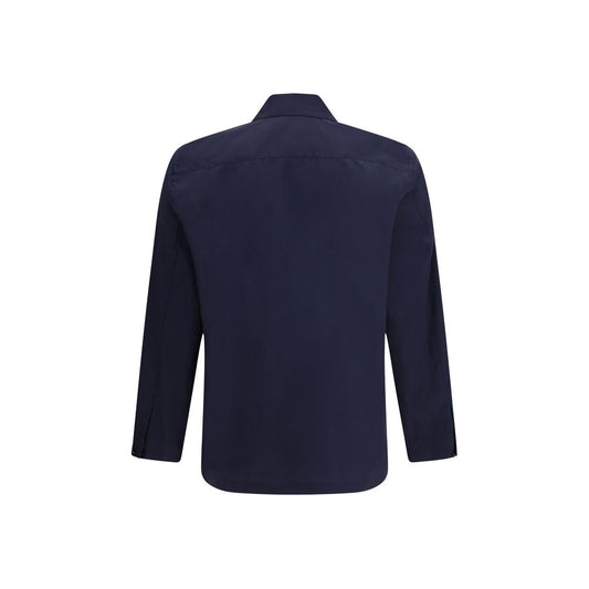 Umit Benan Blue Cotton Shirt