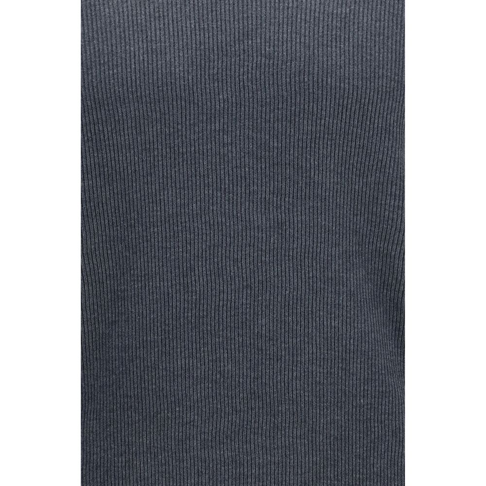 Brunello Cucinelli Gray Cotton Shirt