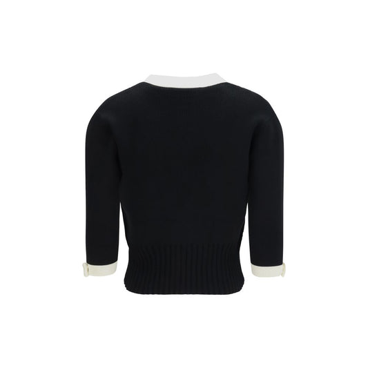 Valentino Garavani Black Cotton Cardigan