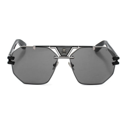 Philipp Plein Black Metal Sunglasses