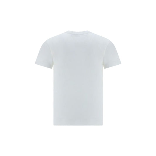 Comme Des Garçons Play White Cotton T-Shirt