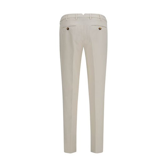 Brunello Cucinelli White Cotton Casual Pants