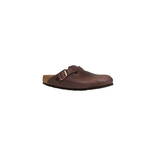 Birkenstock Brown Leather Clogs