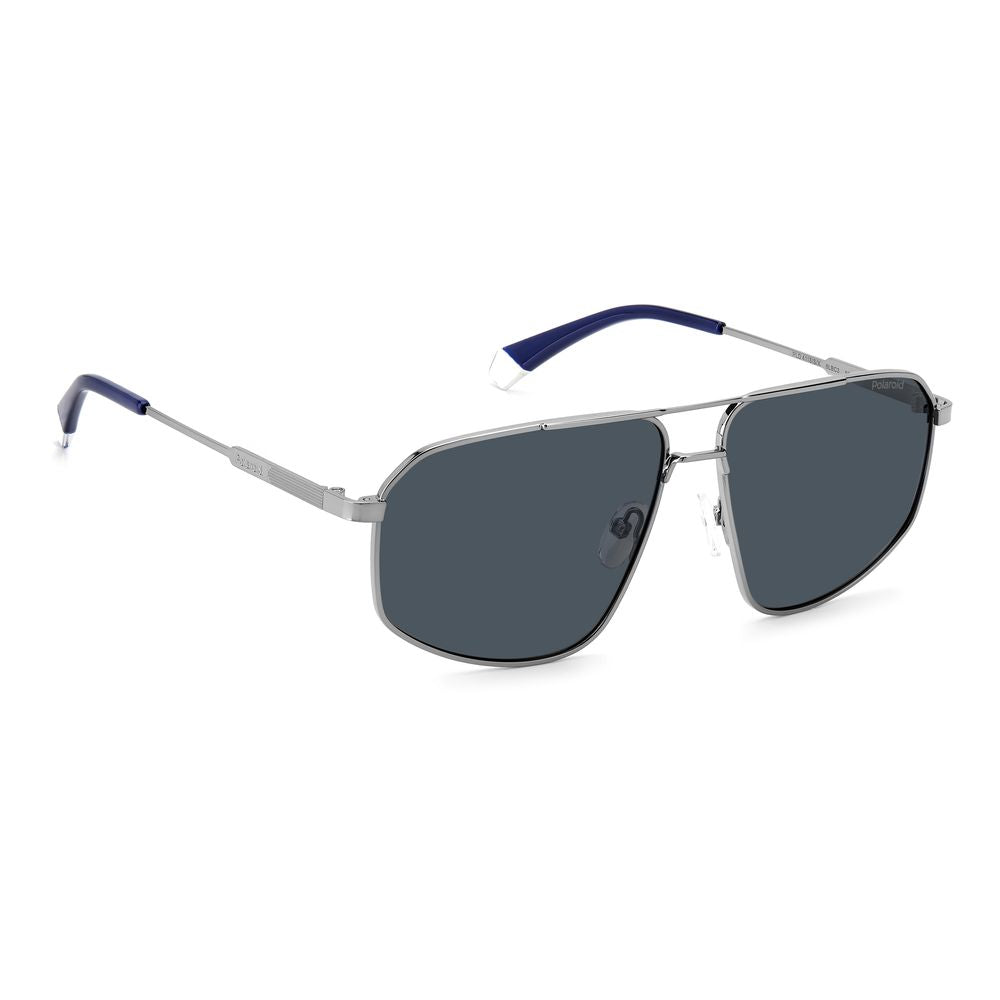 Polaroid Gray Stainless Steel Sunglasses
