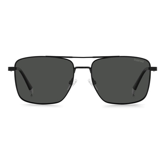 Polaroid Black Metal Sunglasses
