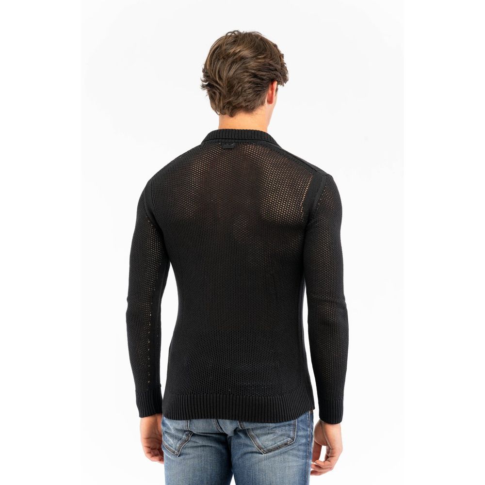 Bikkembergs Black Cotton Polo Shirt