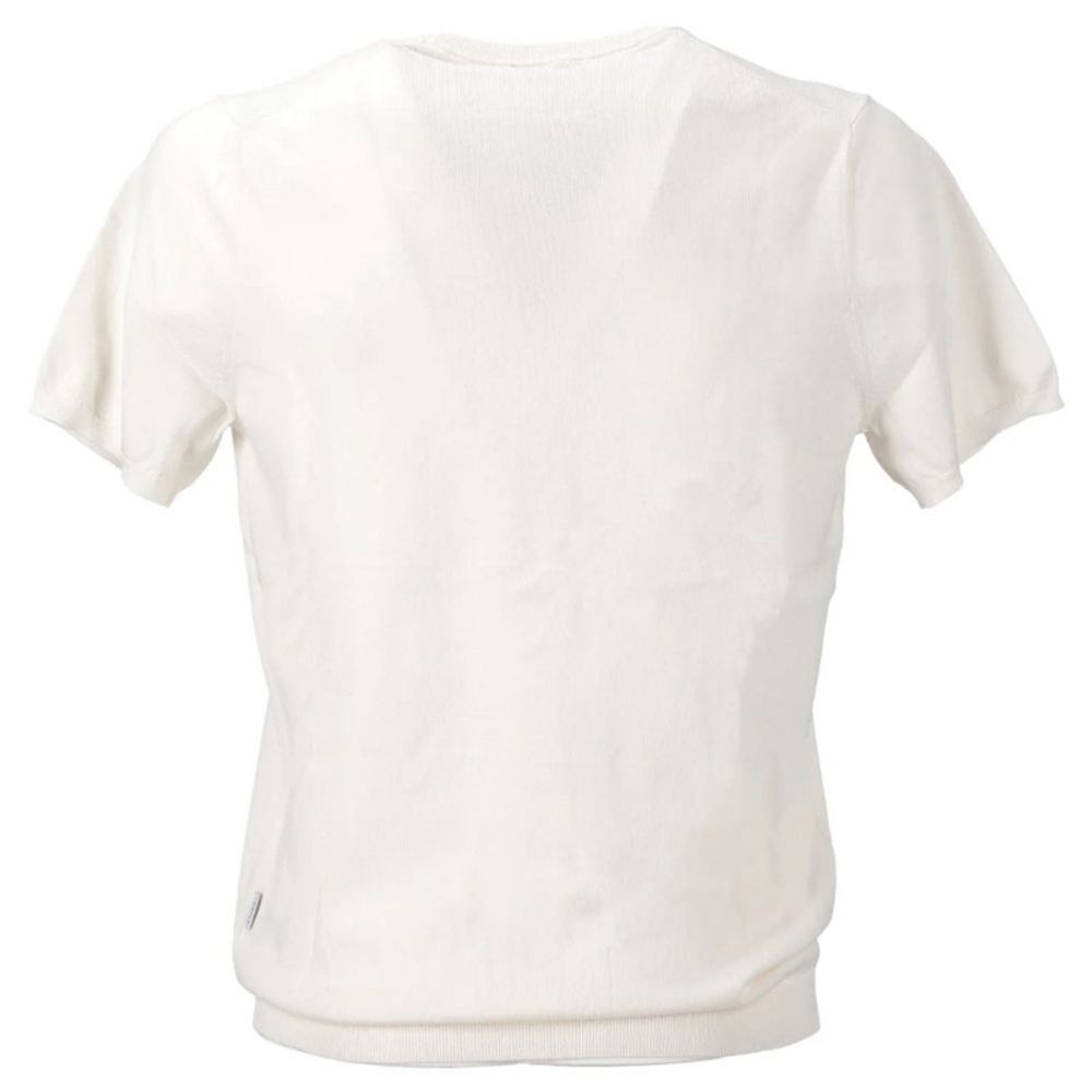 Baldinini Trend White Cotton Polo Shirt