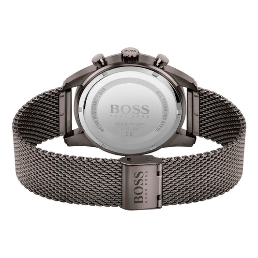 Hugo Boss Gray Stainless Steel Dress Watch