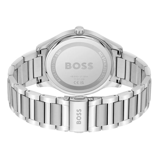 Hugo Boss Gray Stainless Steel Dress Watch