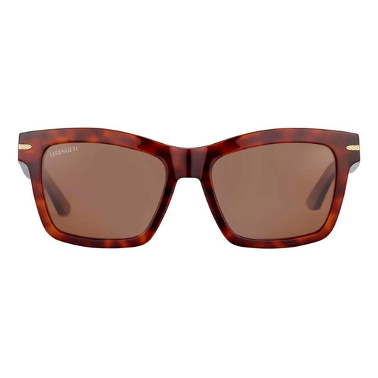 Serengeti Brown Resin Sunglasses