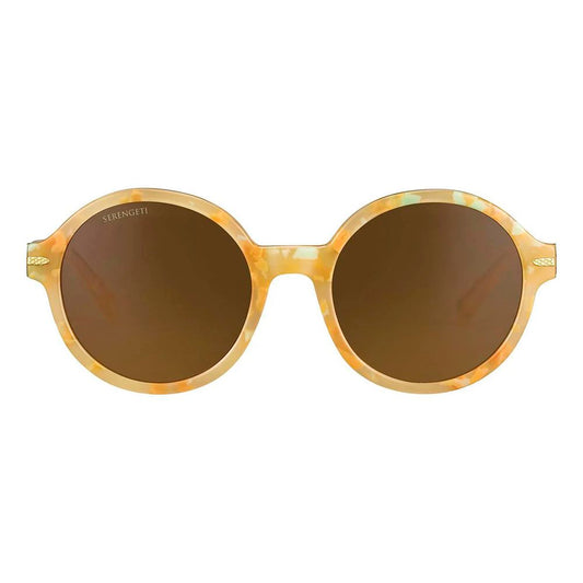 Serengeti Orange Resin Sunglasses