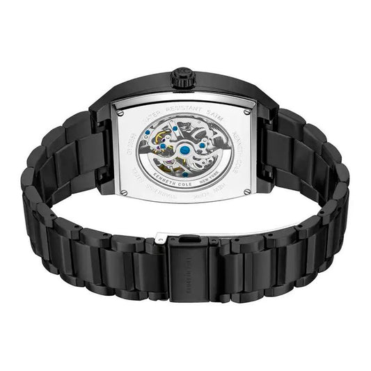 Kenneth Cole Black Stainless Steel Dress Watch