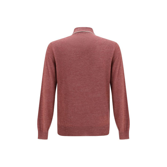 Brunello Cucinelli Bordeaux Cashmere Dress Shirt