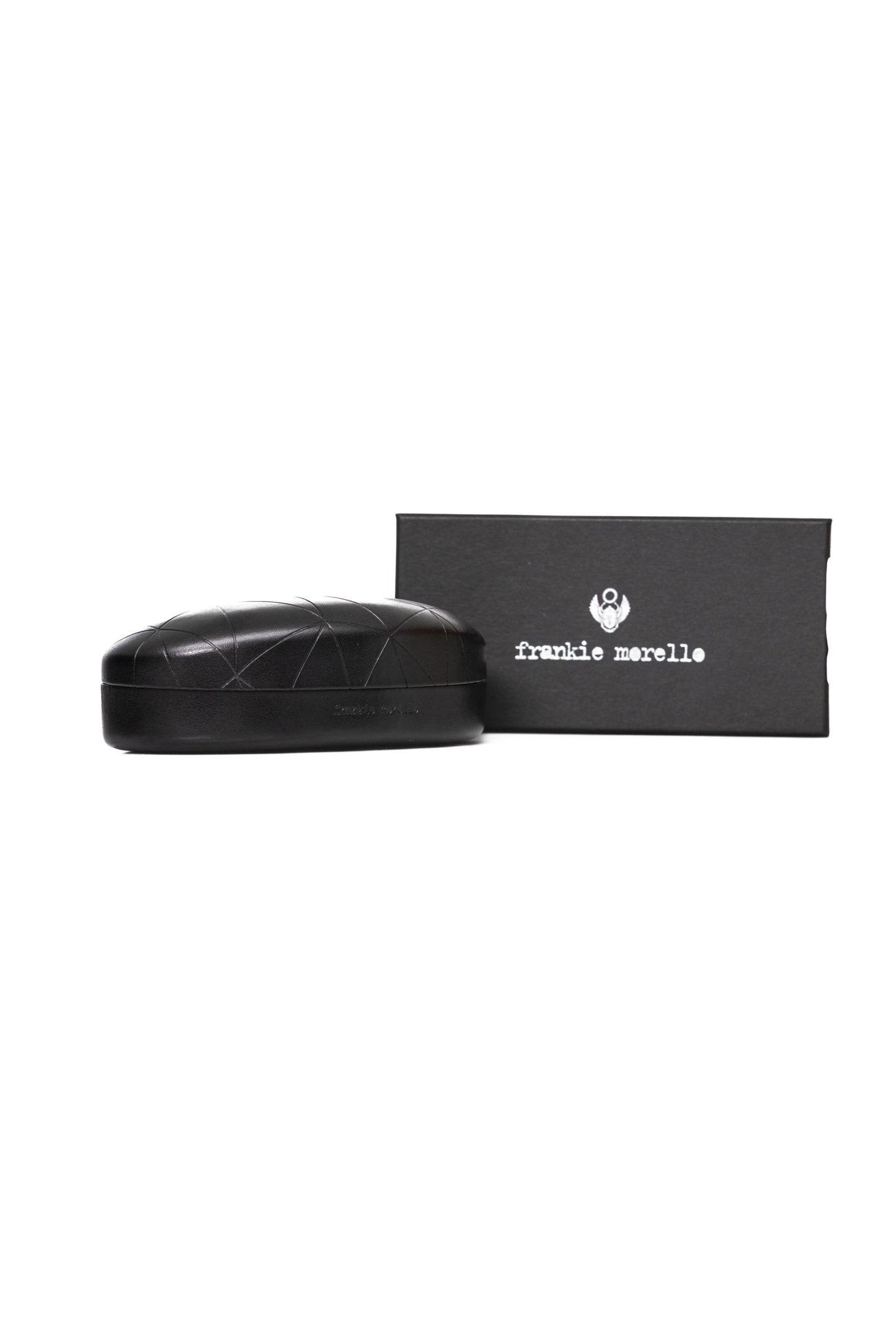 Frankie Morello Black Metallic Men's Eyeglass Frame