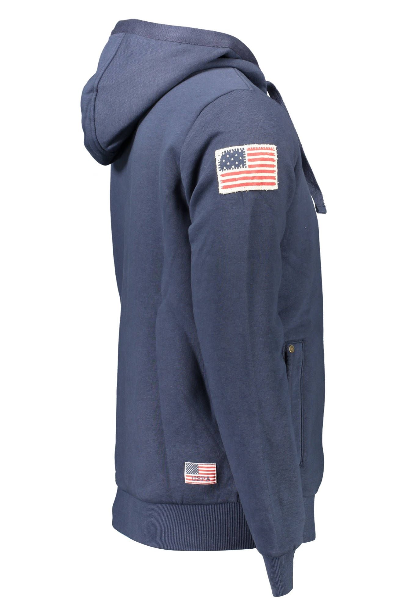 U.S. POLO ASSN. Blue Cotton Men Sweatshirt