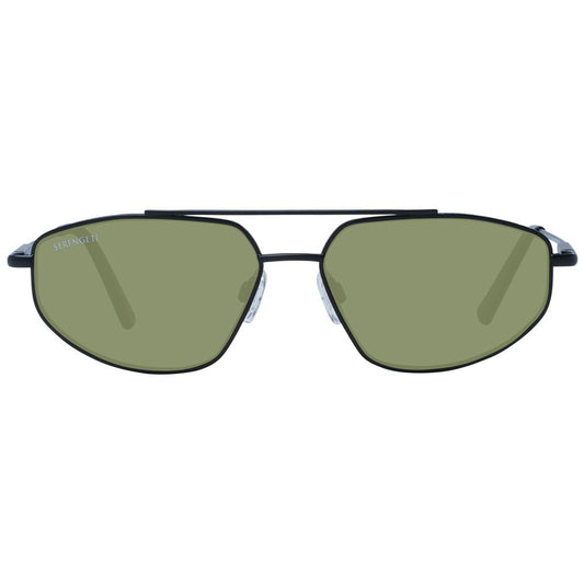 Serengeti Black Metal Sunglasses
