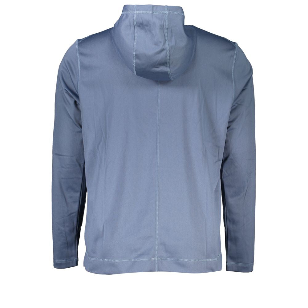 Calvin Klein Blue Polyester Men's Hooded Sweater